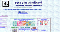 Desktop Screenshot of lynsfineneedlework.com.au
